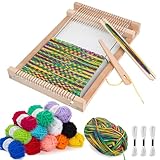 LYKTRIX Webrahmen Kinder,Holz Webstuhl Set, Weben für Kinder von 4–12 Jahren, Ein...