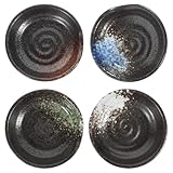 UPKOCH 4pcs Gewürzschalen Keramik japanische dipschälchen japanische Stil Soja Dipping...