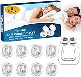 8 PCS Schnarchstopper, Anti Schnarch Nasenclip, gegen Schnarchen Nase Dilator Nasenclip...