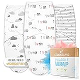 STORKISLAND - Premium Baby Pucksack - 3er Set für Neugeborene-Säuglinge, Puckdecke aus...