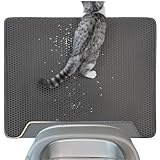 Conlun Katzenstreu Matte Katzenklo Matte 76x61 cm，Grau