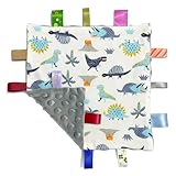 G-Tree Baby Jungen Grau Tag Sicherheitsdecke, weiche Decke Spielzeug mit...