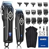 GLAKER Haarschneidemaschine für Herren + Haarschneider Kit, Akku-Friseur...