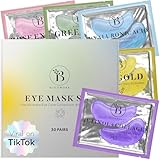 BLOOMORA Gemischte Augenpads (30 Paare) | Eye Pads mit Niacinamid & Augenpads Hyaluron |...