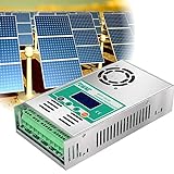 MPPT Solarladeregler,60A LCD-Solarpanel Solar Panel Batterie Intelligente Regler für...