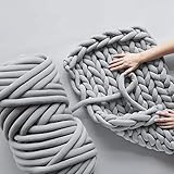 FIYSON Armstricken Wolle 500g/25m, Chunky XXL Woll zum Handstricken, Chunky Yarn...