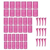 KEYRI 48 Stück Lockenwickler Set Jumbo Groß Haftwickler Selbsthaftend Hair Rollers mit...