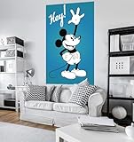 Komar Disney Vlies Fototapete MICKEY HEY | 120 x 200 cm | Tapete, Wand...