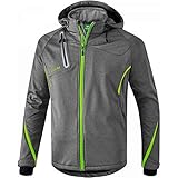 Erima Herren Softshelljacke Function (9060710), grau melange/green gecko, L