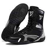 Hiuzylqx Herren Boxschuhe Combat Boxers Trainer Ringerschuhe Fitness Boxstiefel...
