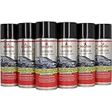 NIGRIN Lackspray, 6 x 400 ml, schwarz glänzender Autolack, schützt Felgen und Karosserie...