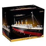 1881 Großes Titanic Konstruktionsspielzeug, Kreuzfahrtschiff Modell Bausteine Set...