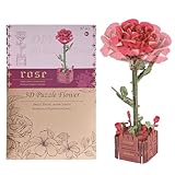 3D-Puzzles für Erwachsene | Dahlien-Design-Dekoration aus Holz mit mehreren Schichten –...