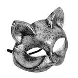 KONTONTY Katzengesichtsmaske Cosplay Stil Farbig Pyjama Schnurrhaare Damen Cartoon...