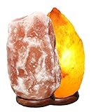 NaturGut Salzlampe 2-3 kg Salz Kristall Stein Salzleuchte Nachtlampe...