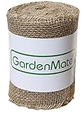 GardenMate® Jute-Wickelstreifen 25m x 15cm - Jutegewebe Juteband 200gsm