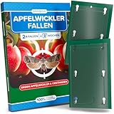 Apfelwickler Pheromonfallen [2 Stück] für wurmfreie Äpfel - Pheromonfalle Apfelbaum mit...