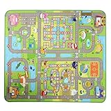 Combo Thicken Large Area Carpet mit Spielsteinen, multifunktionale Krabbel-Spielmatte für...