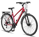 Licorne Bike Premium Touring Trekking Bike in 28 Zoll Aluminium Scheibenbremse Fahrrad...