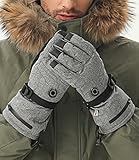 AROMA SEASON Beheizbare Handschuhe Modell Snow (Gray, S/M)