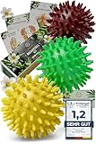 HELDSON® Premium Massageball Set [3 Härtegrade]- Igelball Fußmassage hart, weich -...