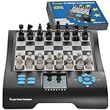 MILLENNIUM Europe Chess Champion M800 - Schachcomputer + 7 weitere Spiele (Dame, Halma, 4...