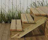 Gartenwelt Riegelsberger Terrassentreppe Breite 95 cm Treppe mit 3 Stufen Geschosshöhe 55...