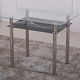 Esstisch Glas mit 6mm Sicherheitsglas & Facettenschliff - Glastisch perfekt...