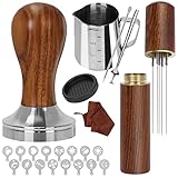 Y-Step Kaffee Tamper 51mm, Espresso Tamper Set 23pcs, Barista Set mit Aufschäumkrug,...