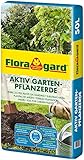 Floragard Aktiv Garten-Pflanzerde 50 Liter - Erde mit Langzeitdünger zum Pflanzen von...