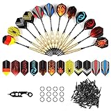 BIFY Dartpfeile mit kunststoffspitze,12 Stück Darts...