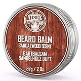 Viking Revolution Bart Balsam mit Sandelholzduft & Argan- & Jojobaöl - Bartwachs - Stylt,...