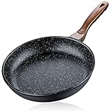 Ferlord Pfanne Induktion 28 cm, Antihaft Bratpfanne Induktion mit Echten Steinpartikeln,...