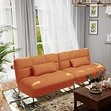 COMHOMA Sofa Schlafsofa mit Schlaffunktion, überzug Futon Klappsofa, Bettcouch,...
