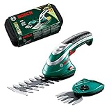 Bosch Home and Garden Akku Grasschere Set Isio (3,6 Volt, Messerlänge 12cm,...