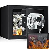 Mejasg Safe Tresor MöBeltresor Klein mit Feuerfest Wasserdicht Geldtasche, Kleiner Tresor...