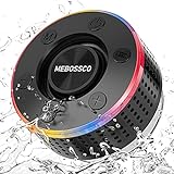 mebossco Bluetooth Lautsprecher, Dusche Lautsprecher mit Saugnapf, IPX7 Wasserschutz...