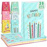 Koogel 36 Stück Geburtstagstüten Kinder, Geschenktüten Kindergeburtstag, 22 x 12 x 8cm...