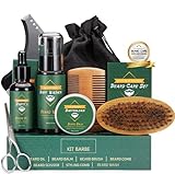 CUSMAY Bartpflege Set für Männer 9 Teilig,Geschenke Bart Set Herren mit Natürlich...