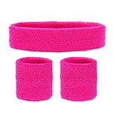 W WIDMANN MILANO Party Fashion - Schweißbänder, 3-teiliges Set, Stirnband und...