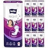 bella Maxi Damenbinden Night 10er Pack(10 x 10 Stück), saugstark und sanft