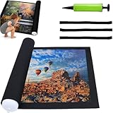 Puzzlematte mit Aufrollfunktion, Puzzle Matte für bis zu 1500 Teile, Tragbare...