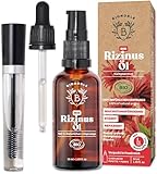 Bionoble Rizinusöl Bio 50ml - 100% Rein, Natürlich, Kaltgepresst - Wimpern, Augenbrauen,...