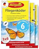 Aeroxon Fliegenköder für Fenster - 18 Stück Sonderpackung, Effektive Fliegenfalle...