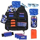 LUUFAN Tactical Vest Kit für NERF Guns mit Refill Darts, Wrist Band, Reload Clips,...