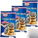 Dr. Oetker Mohn Back Backfertige Mohnfüllung aus fein gemahlenem Blaumohn 3er Pack...