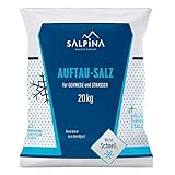 2 x SALPINA Auftausalz 20kg im Sack (40kg) | hochwirksames und schnellwirkendes Streusalz...