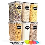 GoMaihe Vorratsdosen Set, 2.5L*6 Stück Aufbewahrungsbox Küche Organizer,...