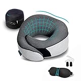 Proglobe Nackenkissen Flugzeug, Reisekissen 100% Memory Foam, Orthopädisches...