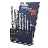 Presch Holzbohrer Set HSS Cobalt 8-tlg - Hochwertige 5% cobaltlegierte HSS...